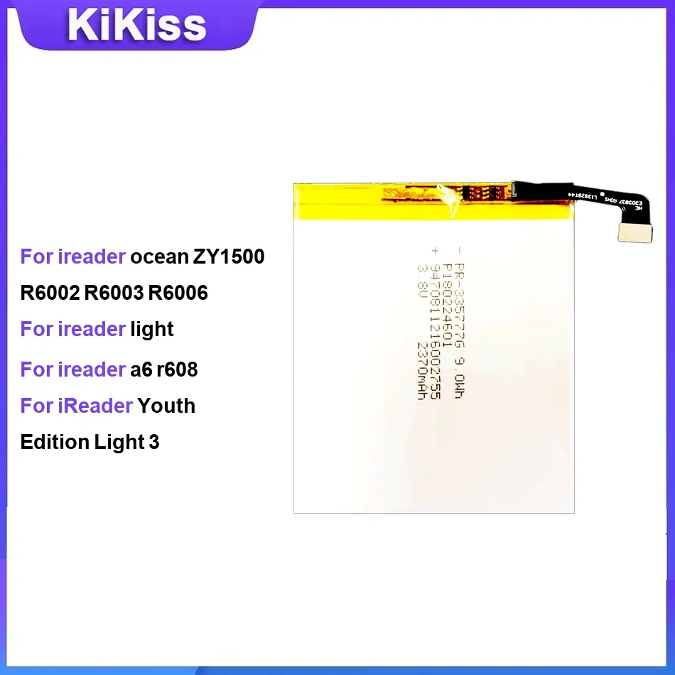 

Аккумулятор для ireader ocean ZY1500 R6002 R6003 R6006 light a6 r608 Youth Edition Light 3 ZY1700A