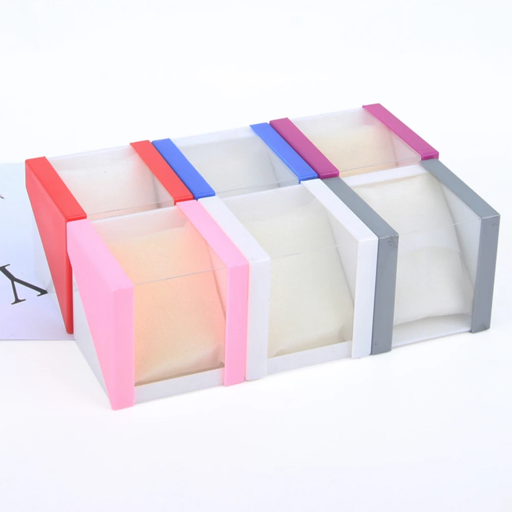 

1pc wrist watch box 78*78mm plastic earring display storage holder jewelry case Plastic