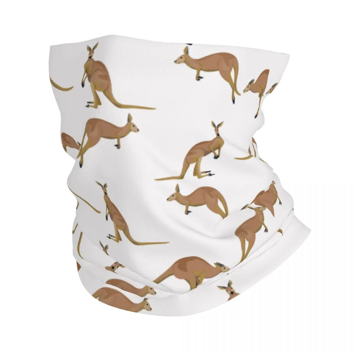 Australian Kangaroo Bandana Neck Cover Printed Animal Balaclavas Face Mask Scarf Multifunctional Headwear Riding for Men