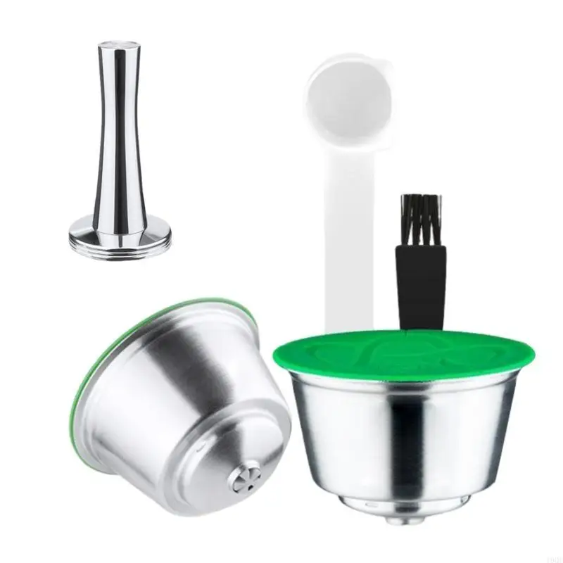 19QE Coperture in acciaio inossidabile in acciaio inossidabile riutilizzabili per filtri per caffè