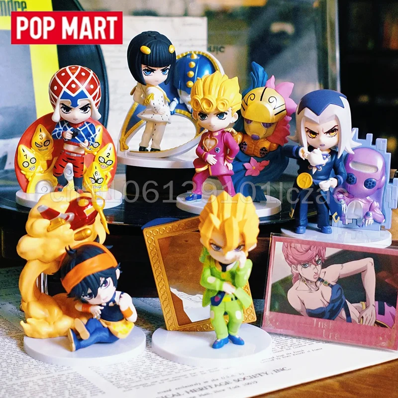 

POPMART JOJO's Bizarre Adventure Golden Wind Series слепая коробка милая кукла Mystery Box-сюрприз милая модель Рождественский подарок