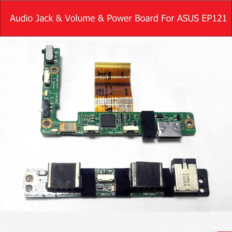 Audio Jack & Power & Volume Flex Cable Board For ASUS Eee Slate EP121 HDMI Power Audio Sound Button Board Replacement Tested