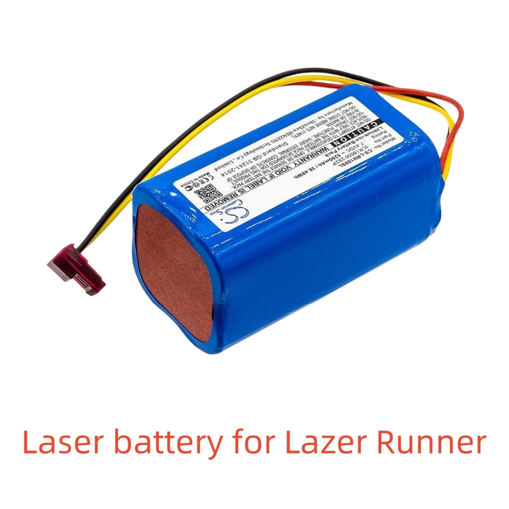 Li-Ionen-Akku für Lazer Runner. 7,4 V,5200mAh, kompatibler 6800 mAh 4-Zellen-Li-Ionen-Akku, icr18650 2 s2p