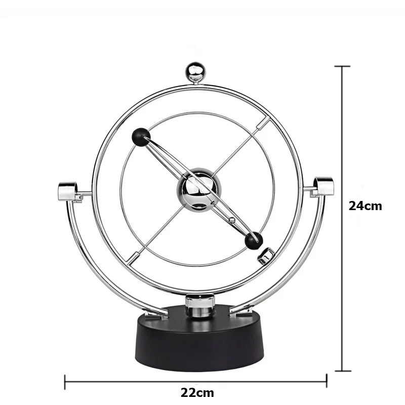 Bola de pêndulo de Newton bola de equilíbrio bola giratória máquina de movimento perpétuo física ciência pêndulo brinquedo física copo de artesanato