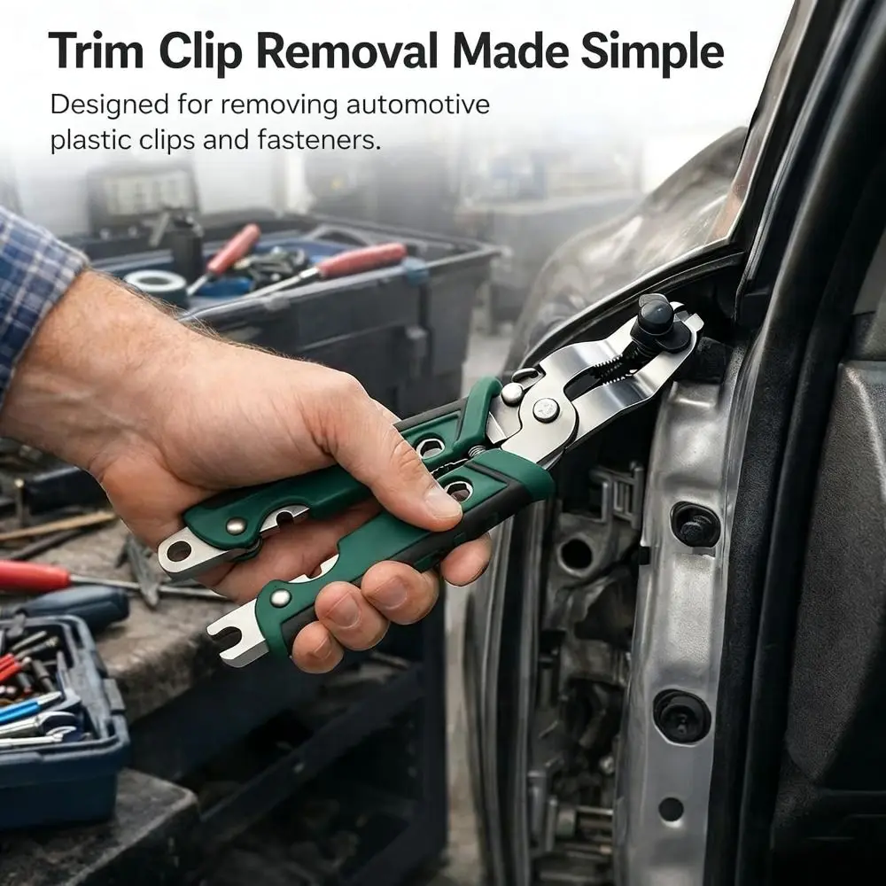 Multi-functional Car Fastener Removal Pliers V Shape Heavy Duty Trim Clip Removal Pliers High-efficiency Car Clip Plier