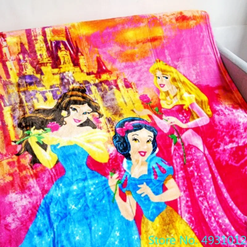 Colorful Snow White Princess Belle Aurora Castle Kids Blankets for Boys Children Gift on Bed Throw 150x200cm Bedroom Decor