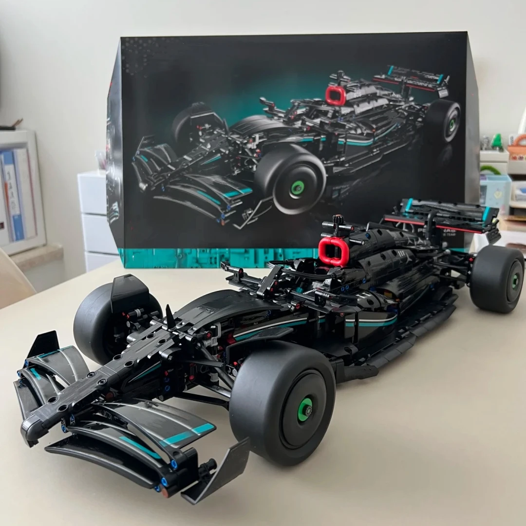 F1 W14 E Technical Compatible 42171 1:8 Sets 1642PCS Performance Building Blocks Super Race Car Assembly Model Toys for Boy Gift