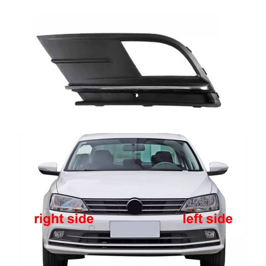 

For VW Jetta (Sagitar) 2015 2016 2017 2018 Car Accessories Fog Light Cover Trims Front Bumper Lower Grille Fogs Lamp Frame