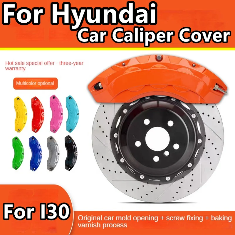

For Hyundai I30 Brake Caliper Cover Aluminum Alloy Front Rear Wheel Modification Kit