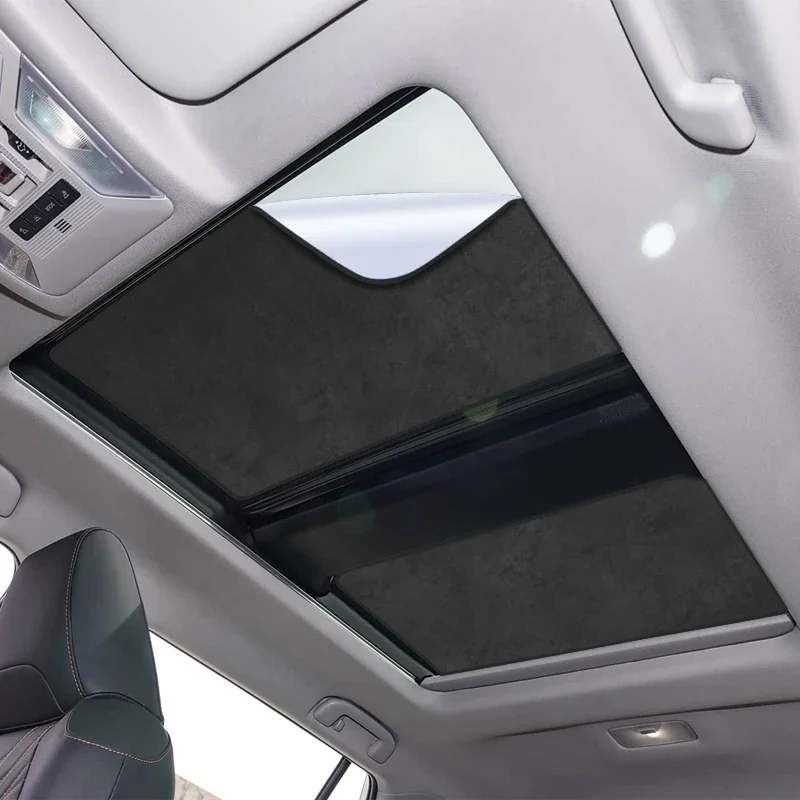 

Автомобильный солнцезащитный козырек из замшевой ткани с электростатической адсорбцией для люка, защита от УФ-излучения и теплоизоляция, для TOYOTA RAV4 2019-наст. время