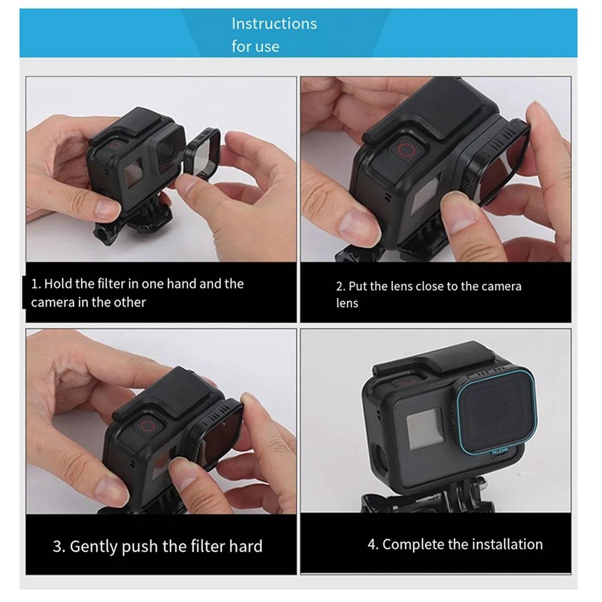 ABYC Telesin подходит для фильтра CPL GOPRO Hero5/6/7 Black Version HERO6 HERO7BLACK