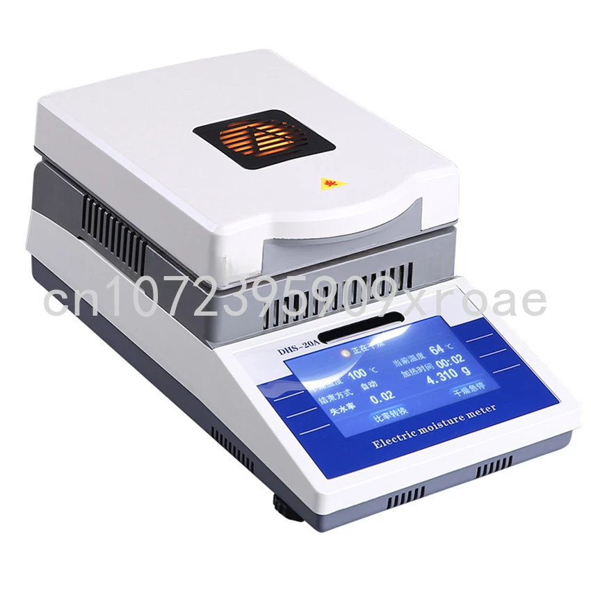 

110g 0.001g High Precision Touch Screen Moisture Analyzer Laboratory Halogen Heating Moisture Analyzer Lab Moisture Tester