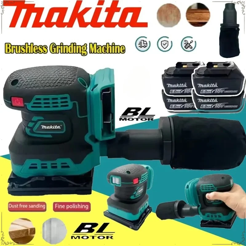 

Makita Power Tool Random Orbit Sander Professional Lithium-Ion Polishing Machine Brushless Speed Control Tool