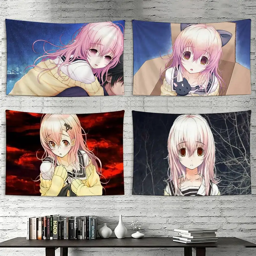 Aoi Mukou You And Me And Her  Flags Suitable For Party Club Outdoor Interior Wall Decoration Banner Fans Gift