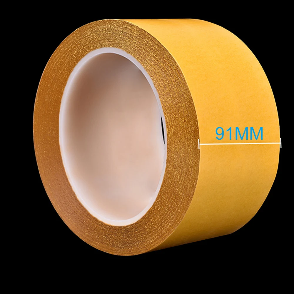 

91mm Thick PET Double Sided Tape High Temperature Resistance No Trace Transparent Heat Resistant Strong Adhesive Tape 50M