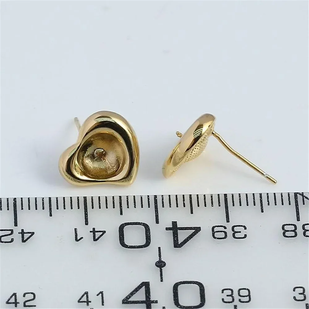 S925 Sterling Silver Pearl Earring Settings DIY Jewelry Making Supplies Blank Earring Posts for Handcrafted Accessories No Pearl
