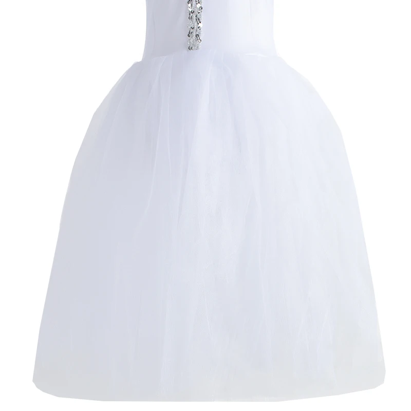 Tutu di balletto professionale lungo per bambini adulti Costume da balletto del Lago dei cigni Ballerina Abito da balletto per ragazze Performance Dancewear Top in velluto