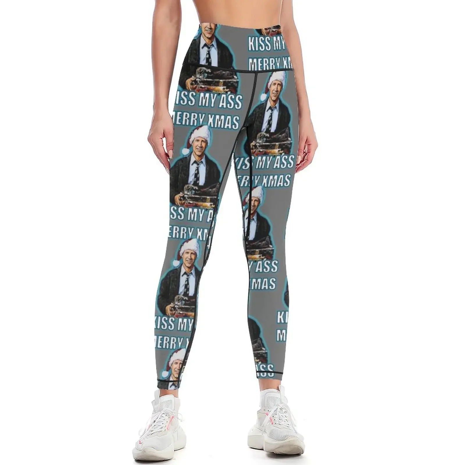 

merry xmas, kiss my Leggings for fitness Sportswear woman gym gym's clothing Sports pants for Womens Leggings