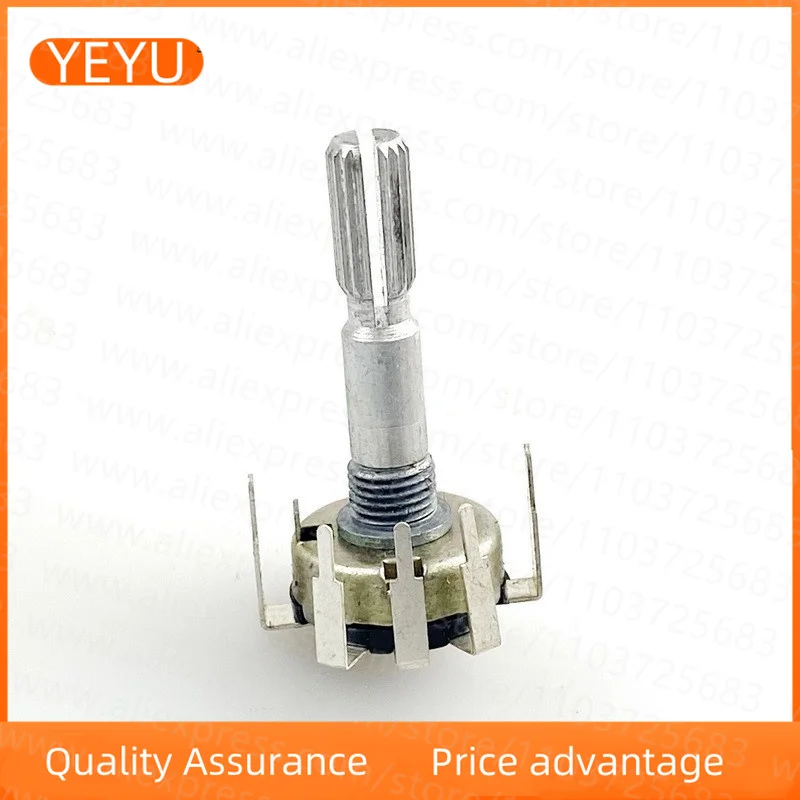 5PCS RV17 Internal Bent Foot With Rotary Switch Single Potentiometer D10K Tuning And Dimming Speed Control Handle Length 30mm