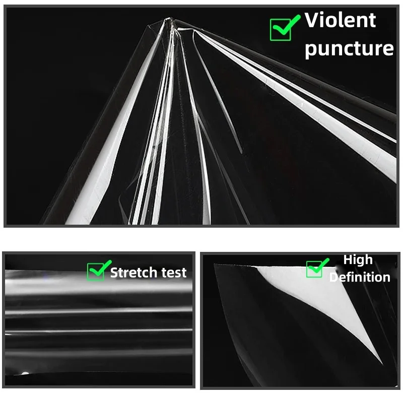 1M/2M/3M Car Headlight & Taillight & Fog Light Lamp Smoke Black PU PPF Protective Film For Auto Styling Decorate Accessories