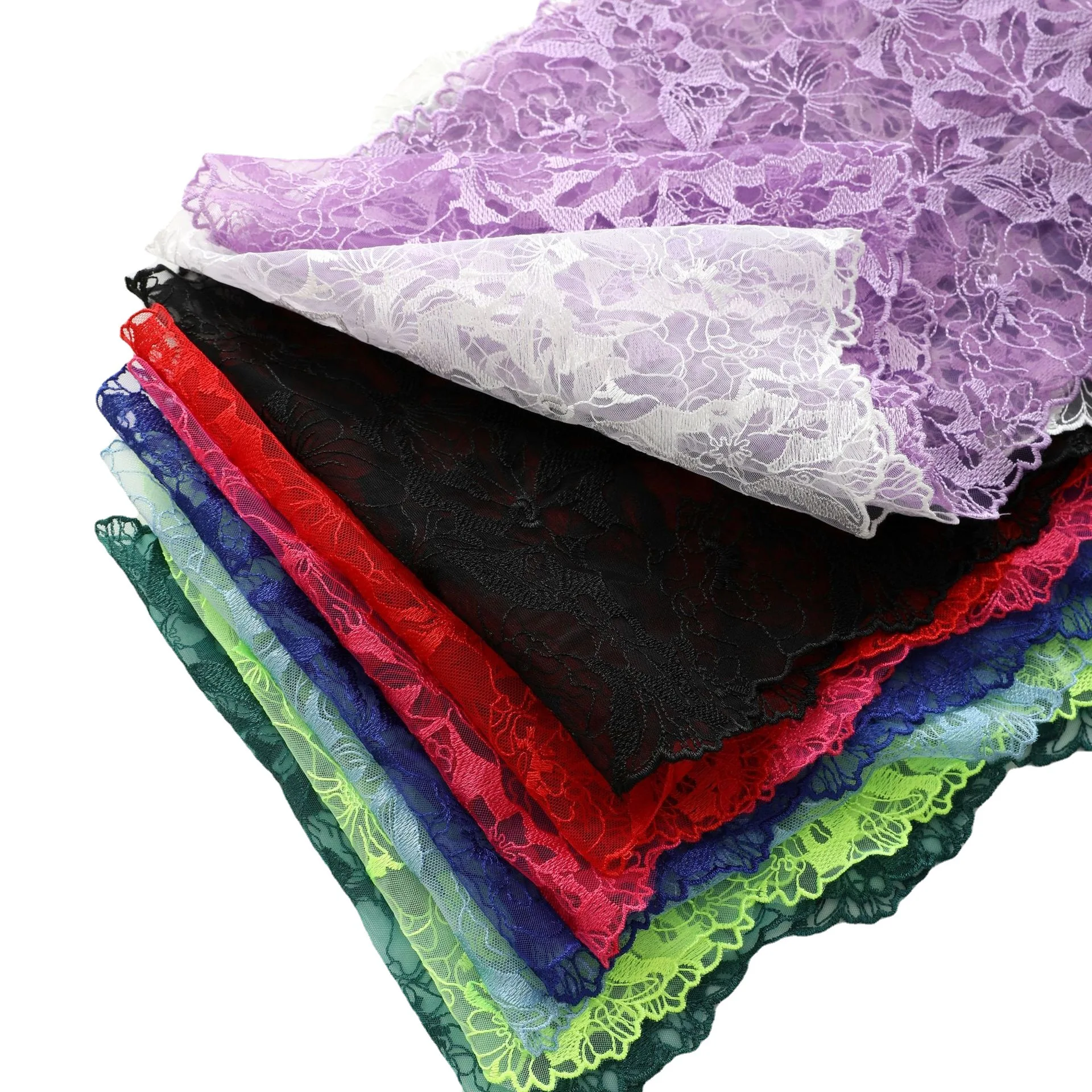 1/3 Yard Lace Screen Bottom Polyester Yarn Pressed Fabric DIY Flower Embroidery Lace Accessories Curtain Sofa Cushion Decoration
