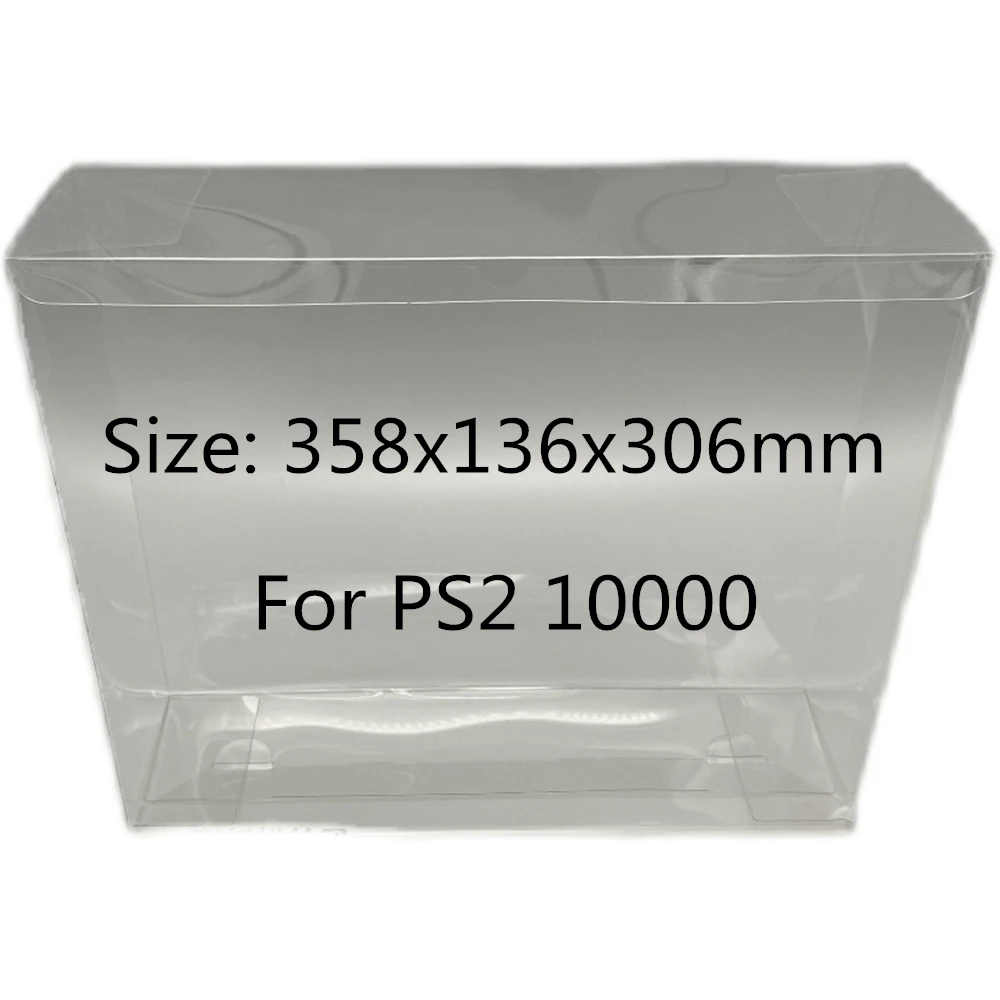 Collection Display Box For PS2/10000/70006/90000/Sony PlayStation 2 Game Storage Transparent Boxes TEP Shell Clear Collect Case