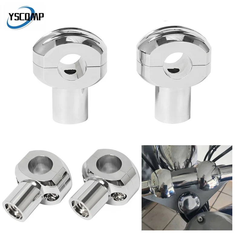 

Motorcycle 22mm 25mm Universal Handlebar Clamp Riser Kit Adjustable Rise Bar Mount for Harley Sporter Honda Suzuki Kawasaki