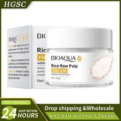 BIOAQUA White Rice Brightening Face Cream Moisturizing Hyaluronic Acid Essence Moisturizing Firming Facial Cream Skin Care