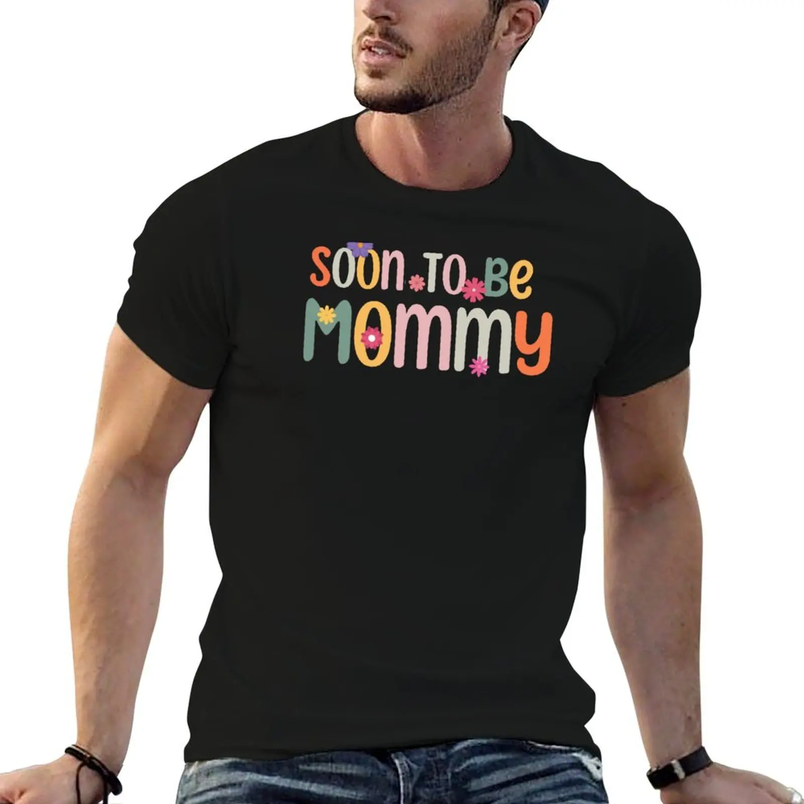 Camiseta Soon to be momy,2023gift, camisetas con estampado personalizado, camisetas con estampados de anime, camiseta extragrande