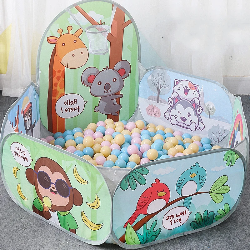 1.2M Baby Playpen Ball Pool for Children Playpen Inflatable Toys Balls for Baby Pool Children's Pool Balls Dry Pool with Balls