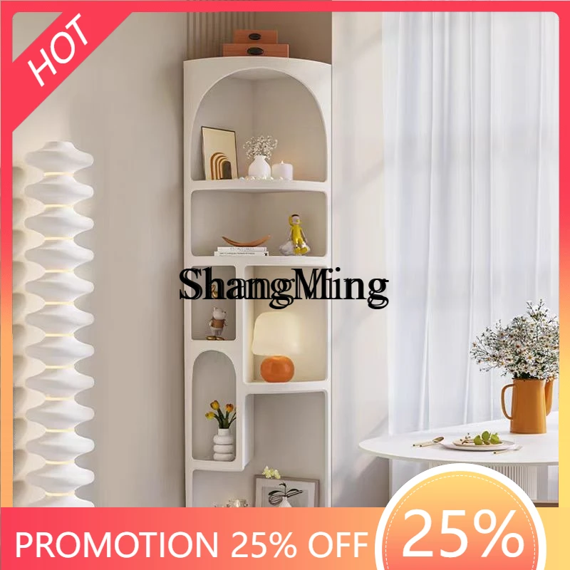 SM New Household Corner Shelf Fan Corner Against Wall Cabinet Triangle Corner Cabinet