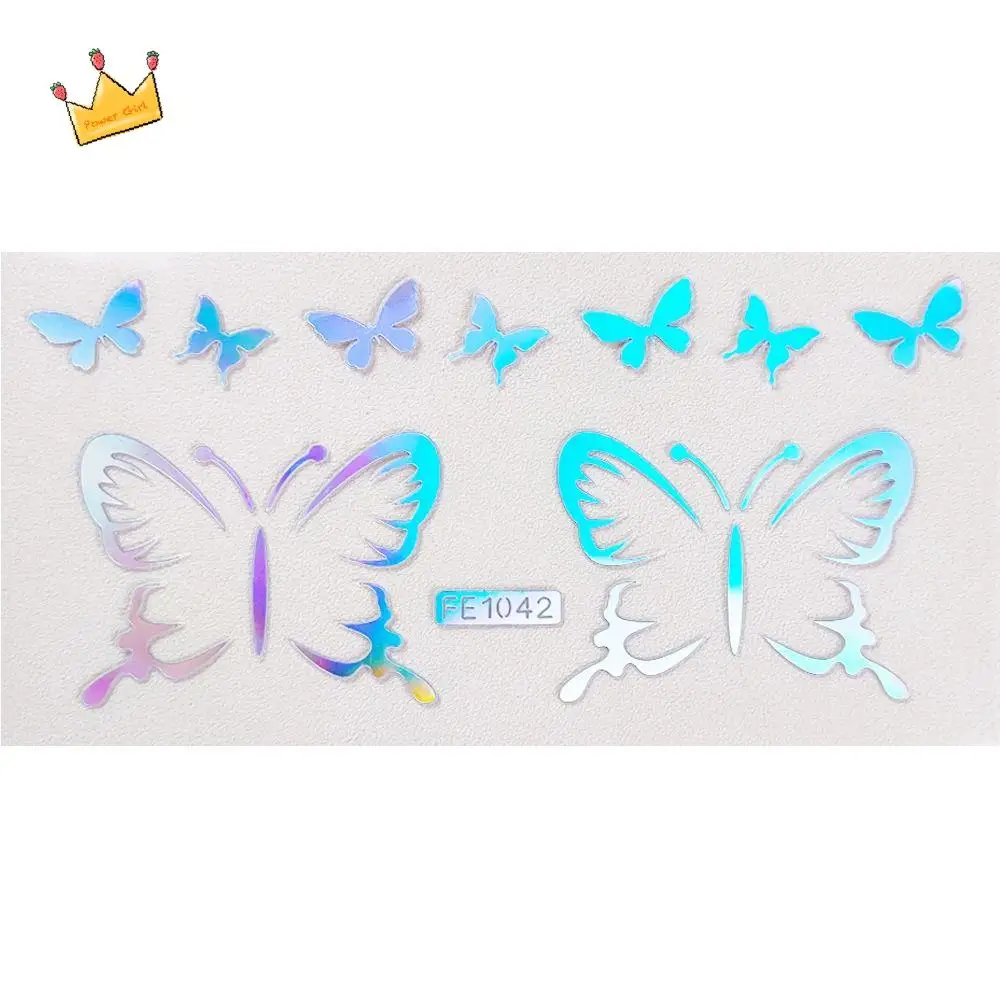 

Waterproof Laser Face Sticker Self Adhesive Eyes Shadow Decal Glitter Temporary Tattoo Sticker Colorful Silver