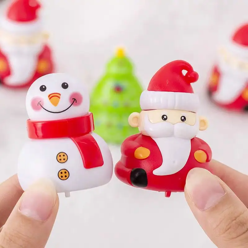 Merry Christmas Toys For Kids Gift Santa Claus Power Car Keychain Children Toy Set Gift Bag New Year Christmas Party Supplies