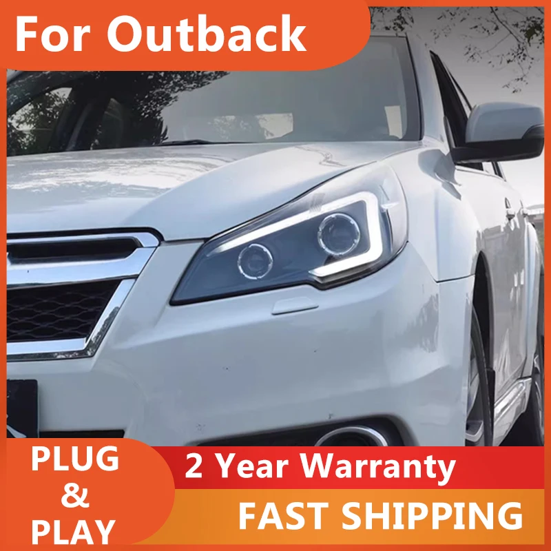 Car Accessories for Subaru Legacy Headlight 2010-2017 Outback Headlamp DRL Turn Signal Low High Beam Projector Lens