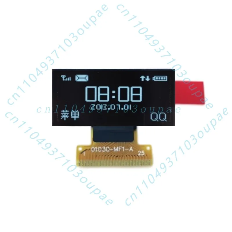 5Pcs 1.04 inch OLED monochrome display white light display resolution 128 × 32 monochrome screen adapter board