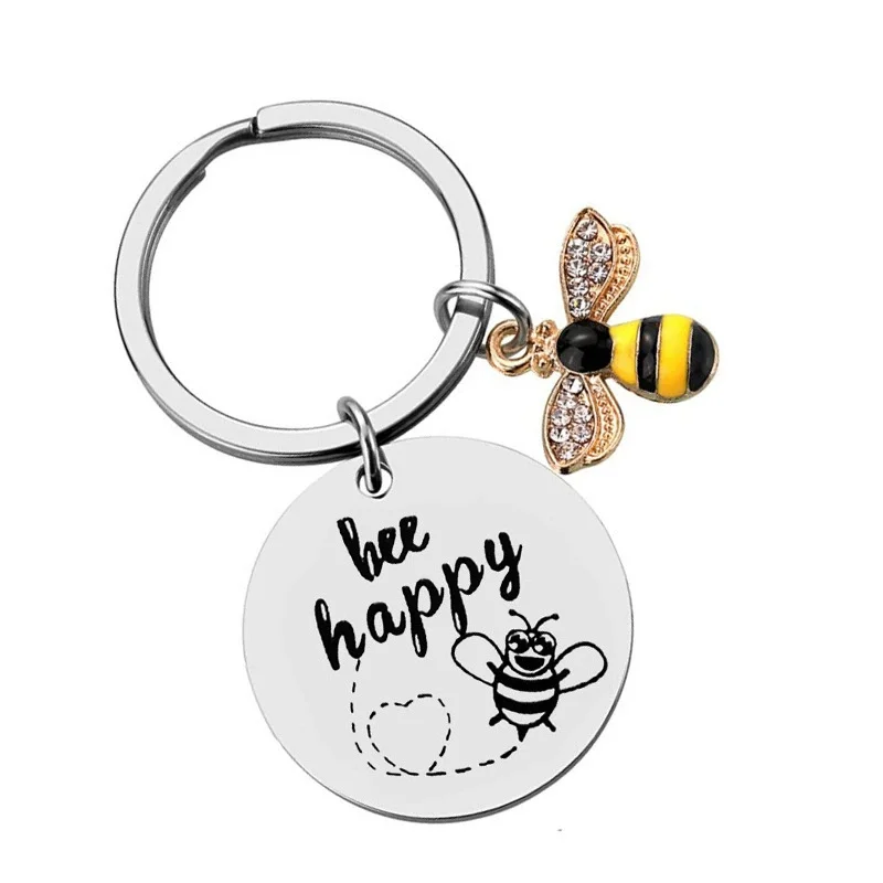 Bee Happy Keychain – Inspirational Gift for Any Occasion at Just .39!