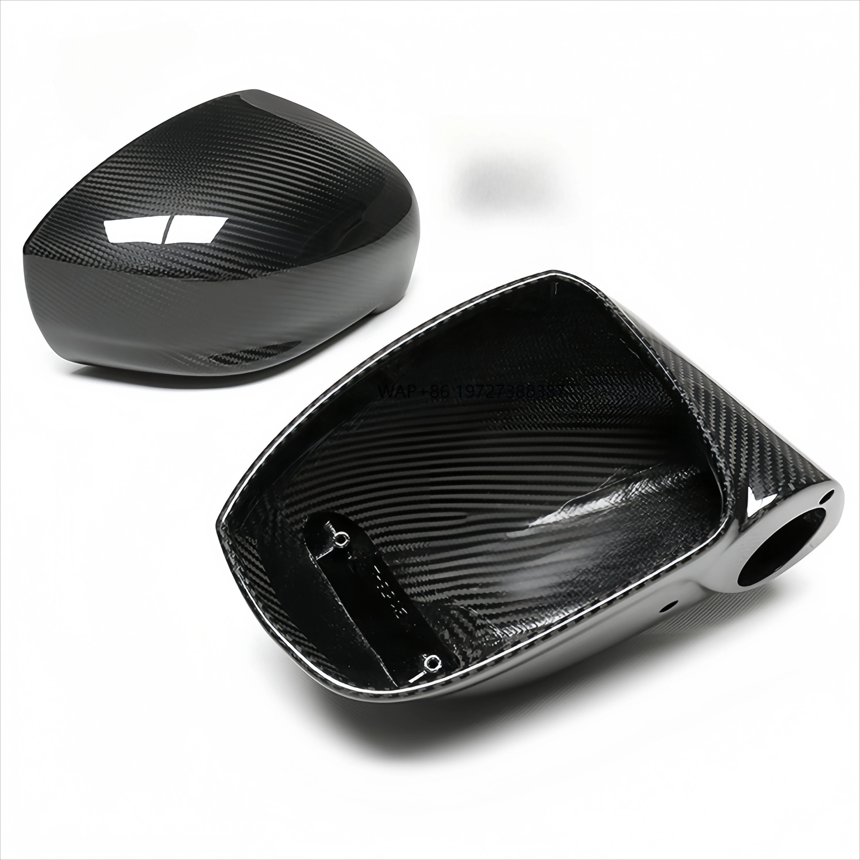 

For R35 Real Carbon Fiber Rear View Mirror Cover Accessory Compatible Replacement Car Side Rearview Caps Shell