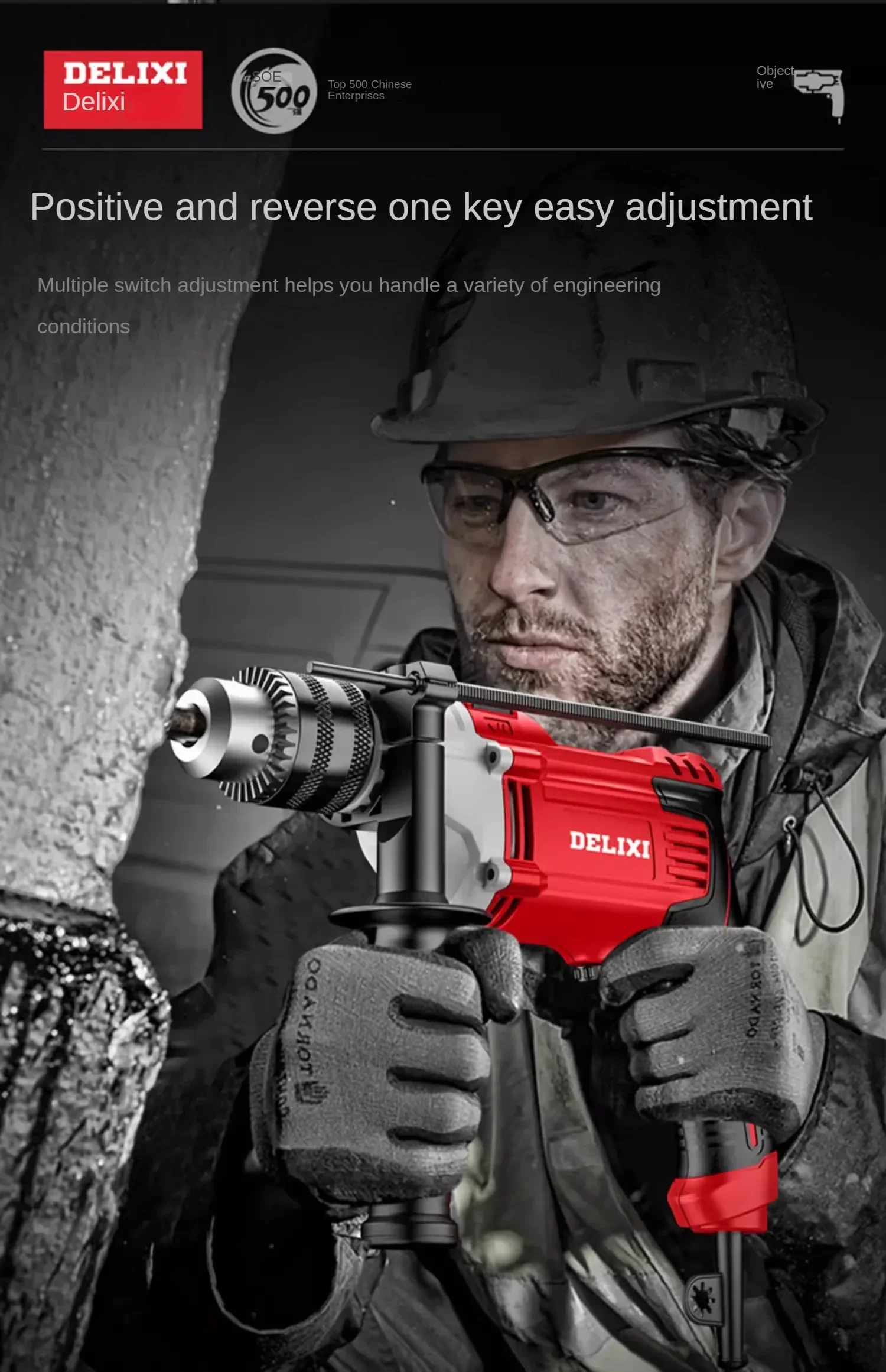 Pistolet de forage à percussion polyvalent, tournevis électrique et forets, 220V