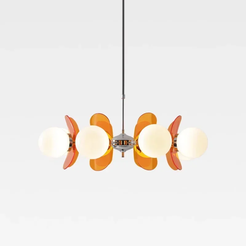 Bauhaus Retro Restaurant Chandelier Designer Medieval Magic Bean Dining Table Chandelier Wabi-sabi Style Master Eye Protection