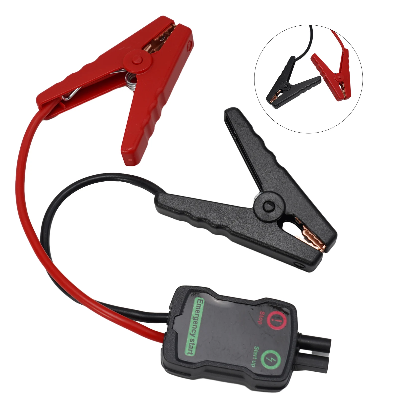 Braçadeira de partida para carro, 12v, portátil, ferramenta para carro, mini jump starter, braçadeira de cabo inteligente b8 nenhum