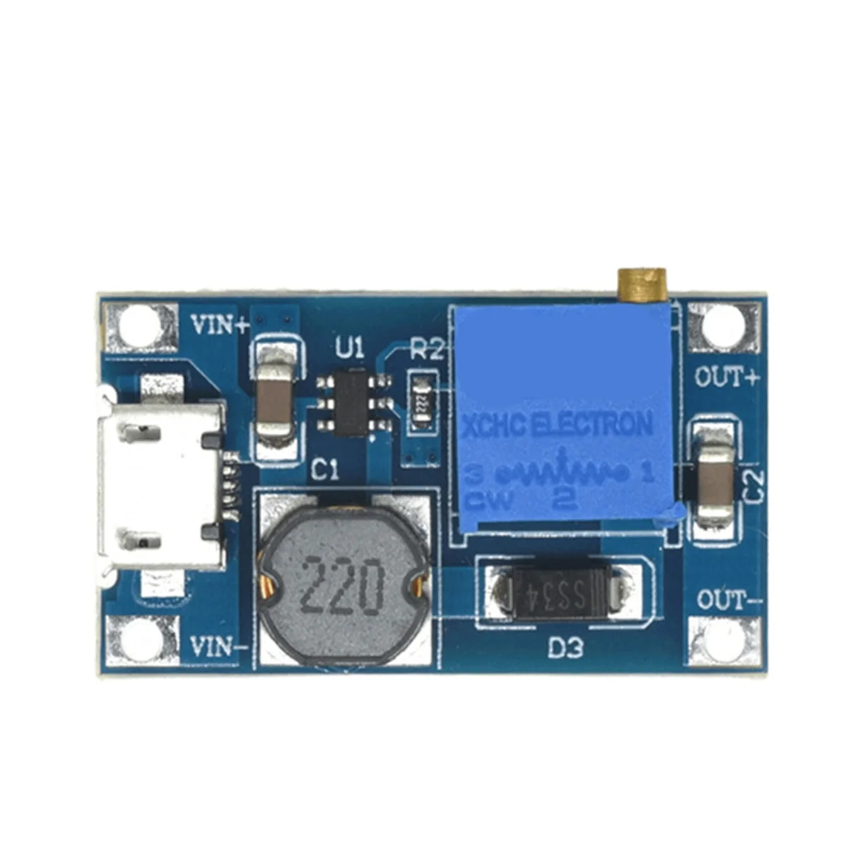ABNJ 10pcs Adjustable Step Up Module Voltage Regulator Type-C 2V-24V to 5V-28V 2A Step-Up DC-DC