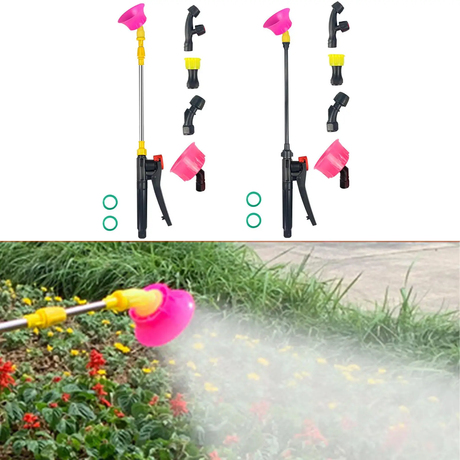 Retractable Spray Wand Watering Wand Adjustable Telescopic Watering Can Spray