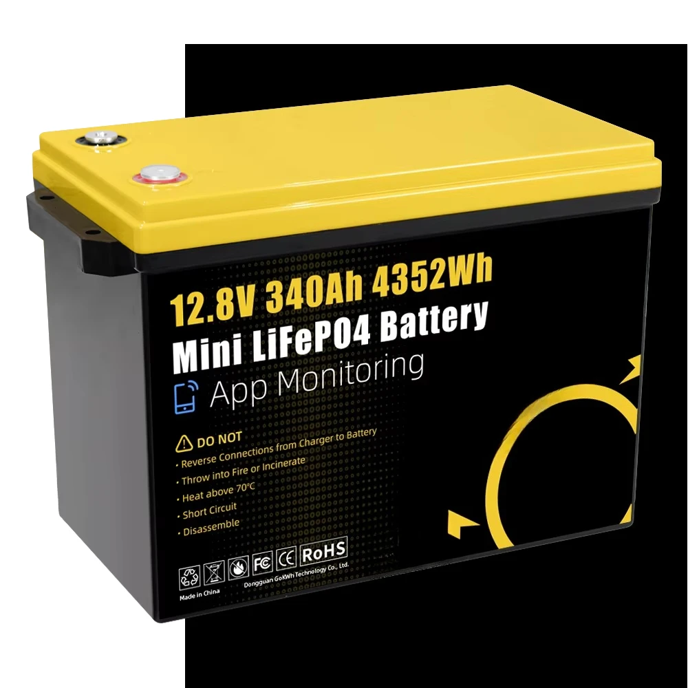 GoKWh البحرية 12 فولت Lifepo4 بطارية ليثيوم 340Ah 8000 دورة الولايات المتحدة البسيطة 320Ah 280Ah 200Ah 100Ah 24 فولت LiFePO4 LFP سيارة تخييم RV قارب