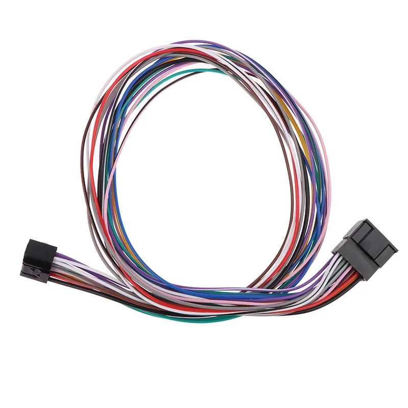 60CM 16 Pin Universal Car Stereo Radio ISO Wire Harness Kits Power Speak ACC Extension 60cm Adapter Cable for Android Player