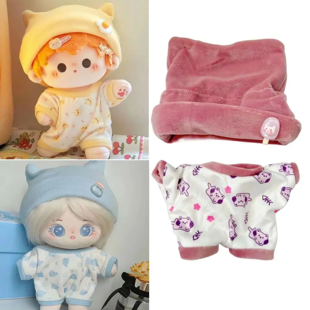 

Pajama Set 20CM Cotton Doll Clothes Plush Patch Replacement Outfit Stuffed Doll Plush Suit Pants DIY Clothing Plush Toys Clothes