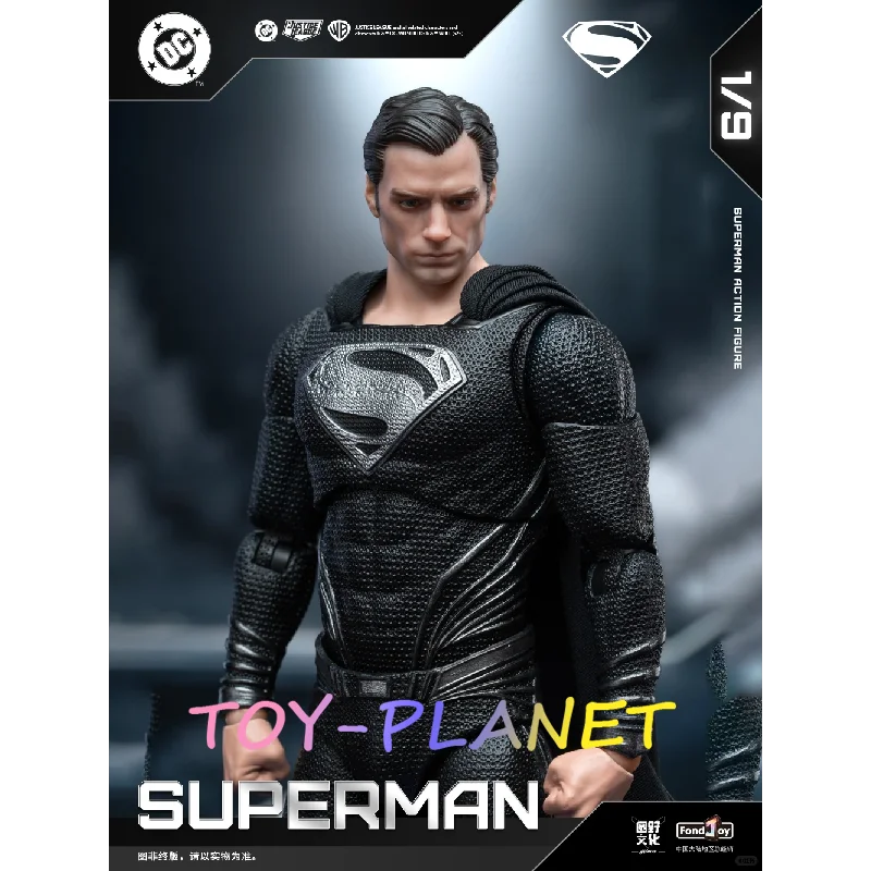 جديد وأصلي 1/9 Fondjoy Zack Snyder's Justice League إصدار سوبرمان الأسود 2.0 شخصيات الحركة البلاستيكية المشتركة المنقولة هدايا الأطفال اللعب #4