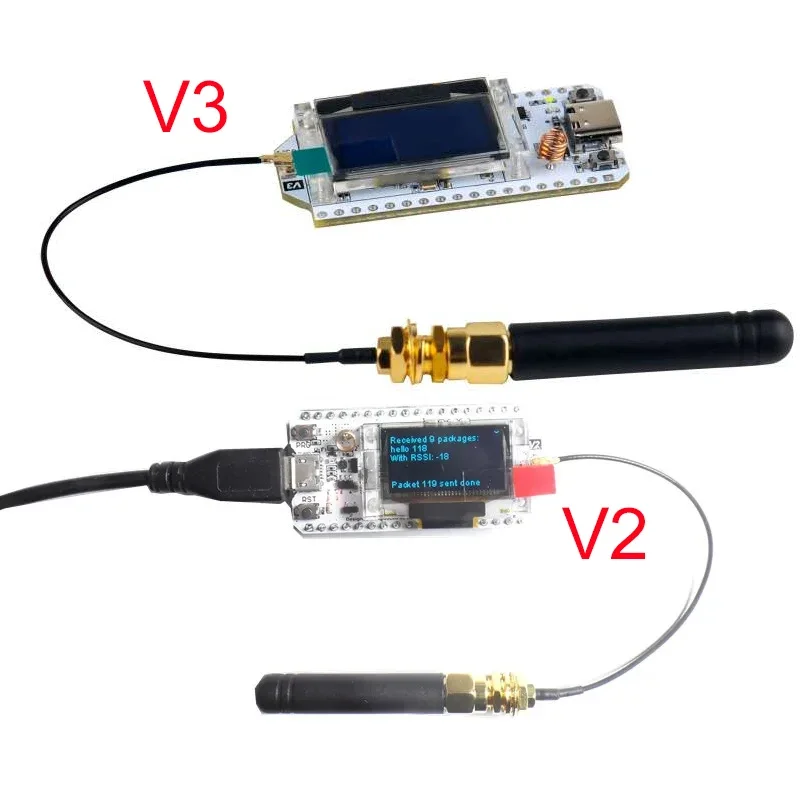 868 915MHZ ESP32 LoRa Development Board V3 SX1262 OLED Display Antenna for Arduino Meshtastic LoraWan IOT Internet V2 SX1276 DIY