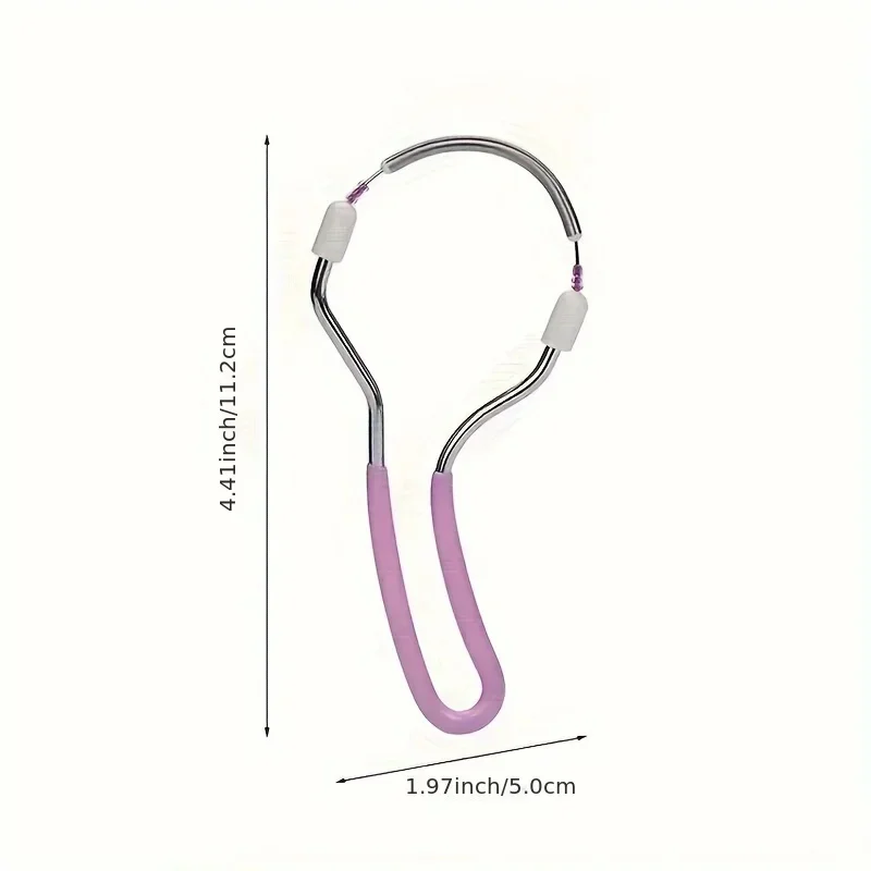 Facial Epilator for Women, Remove Unwanted Hair on Upper Lip, Chin, Face, Portable Handheld Spring Roller Epilator for Smooth Sk