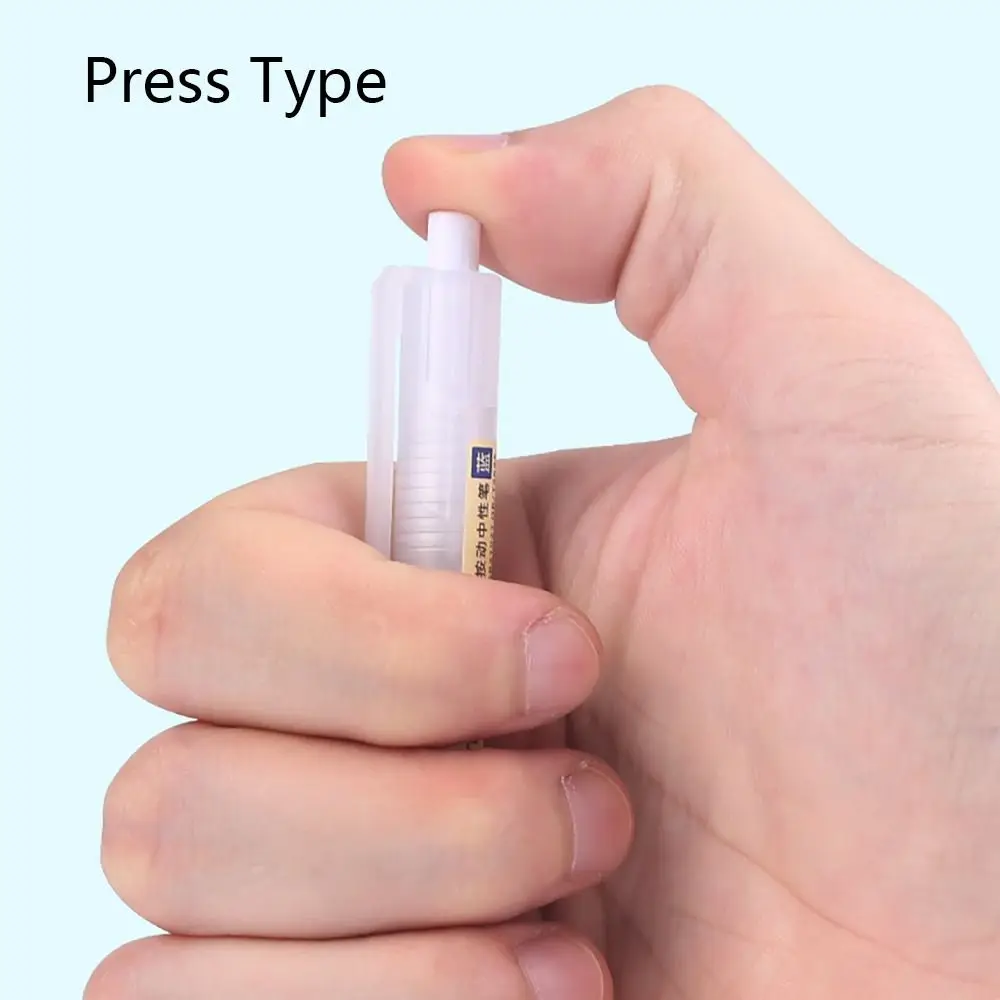 다기능 속건성 젤 펜 프레스 유형 검정/파랑/빨간색 잉크 볼펜 0.5mm 펜 팁 쓰기 도구 학교 사무실