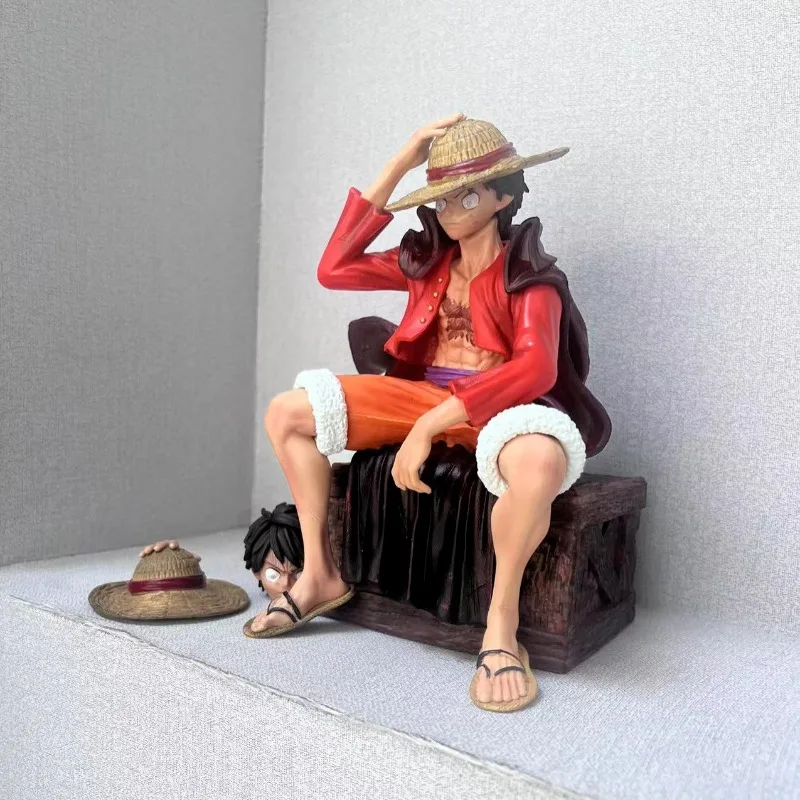 One Piece Anime Action Figure Rufy Statue Figure Gli ornamenti possono essere sostituiti con la decorazione del desktop della bambola modello a doppia testa